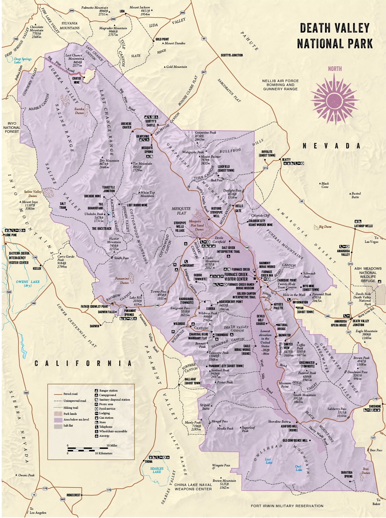 Death Valley Map
